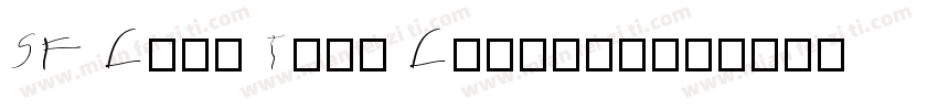 SF Cash Text Condens字体转换